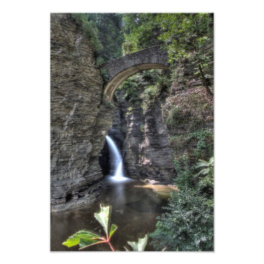 Impression Photo Entrée Cascade, Watkins Glen, New York. (Devant)