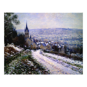 Impression Photo Entrée du village de Vétheuil en hiver