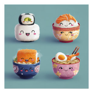 Impression Photo Équipage Kawaii Sushi & Ramen