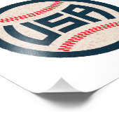 Impression Photo Équipe de baseball USA (Coin)