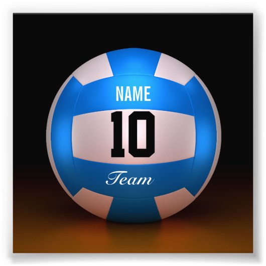 Impression Photo Équipe de Blue Volleyball (Devant)