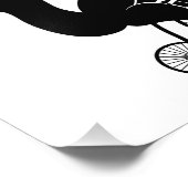 Impression Photo Equirrel Rider sur Old Bike (Coin)