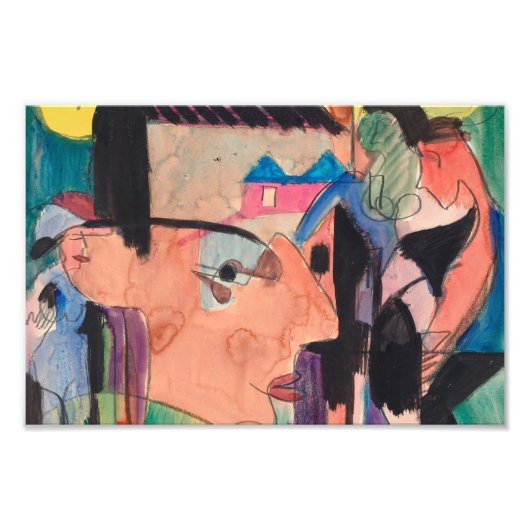 Impression Photo Ernst Ludwig Kirchner Self Portrait (Devant)