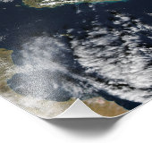 Impression Photo Éruption du mont Etna en Sicile (Coin)