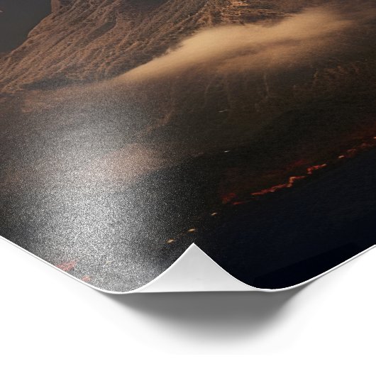 Impression Photo Éruption du volcan (Coin)