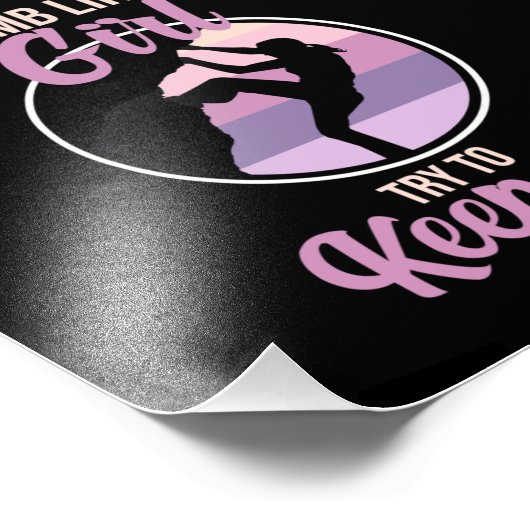 Impression Photo Escalade Comme Fille Escalade Rocher Escalade Lov (Coin)