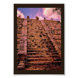 Impression Photo Escalier Chichen Itza