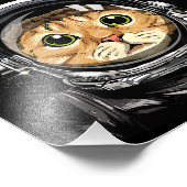 Impression Photo Espace extra-atmosphérique Chat Kitty Astronaut Vi (Coin)