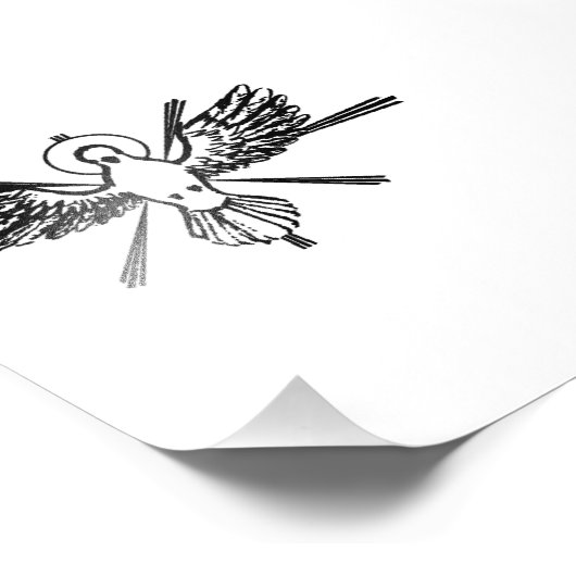 Impression Photo Esprit Saint sous forme de colombe (Coin)