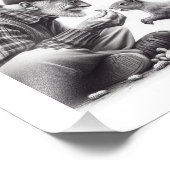 Impression Photo Esprits Kindred : Un Homme Âgé Nourrit Le Mur D'Éc (Coin)