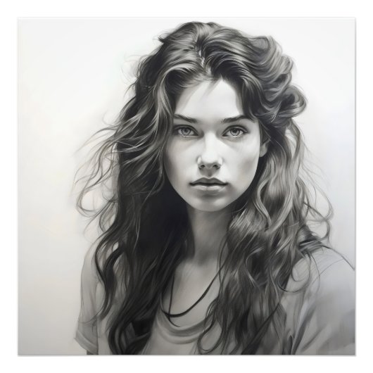 Impression Photo Esquisse fille (Devant)