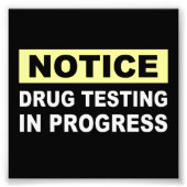 Impression Photo Essais de médicaments en cours (Devant)