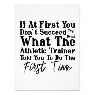 Impression Photo Essayez De Faire Ce Que L'Entraîneur De Sport Vous