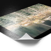 Impression Photo Étang castor en hiver (Coin)