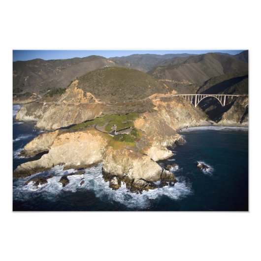 Impression Photo États-Unis Californie. Big Sur. Pont de Bixby (Devant)