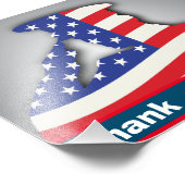 Impression Photo Etats-Unis militaire merci vétérans, jour des vété (Coin)