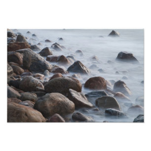 Impression Photo États-Unis, New York, East Hampton. Vagues de l'oc