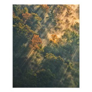 Impression Photo États-Unis, New York, Letchworth State Park. Lever