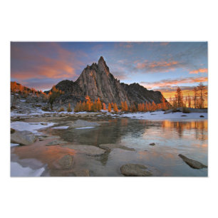 Impression Photo États-Unis, Washington, Cascade Mountains. Prusik