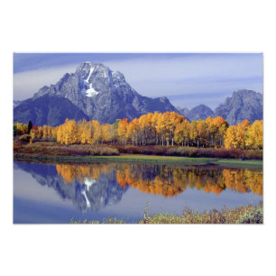 Impression Photo États-Unis, Wyoming, Grand Teton National Park. Mt