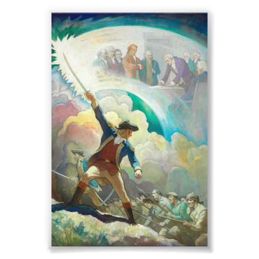 Impression Photo Ethan Allen, Précurseur de l'Indépendance par Wyet (Devant)