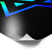 Impression Photo Étoile arc-en-ciel de David (Coin)