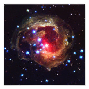 Impression Photo Étoile de V838 Monocerotis (télescope de Hubble)