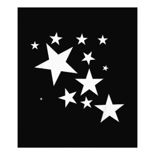 Impression Photo Étoiles Blanches Star-Motif-Design Costume cadeau