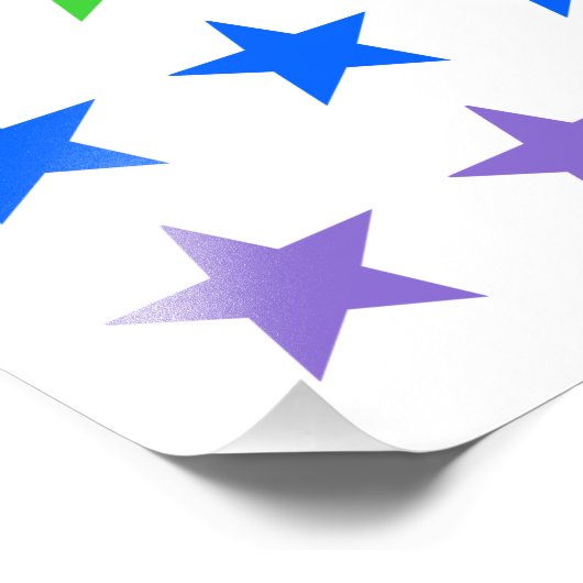 Impression Photo étoiles Rainbow (Coin)