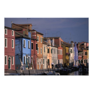 Impression Photo Europe, Italie, Venise. Multi, maisons colorées