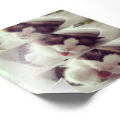 Impression Photo Évolution d'un yawn chat (Coin)