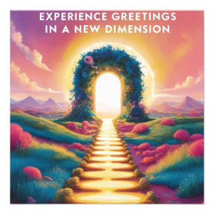Impression Photo Expérience des salutations dans une nouvelle dimen