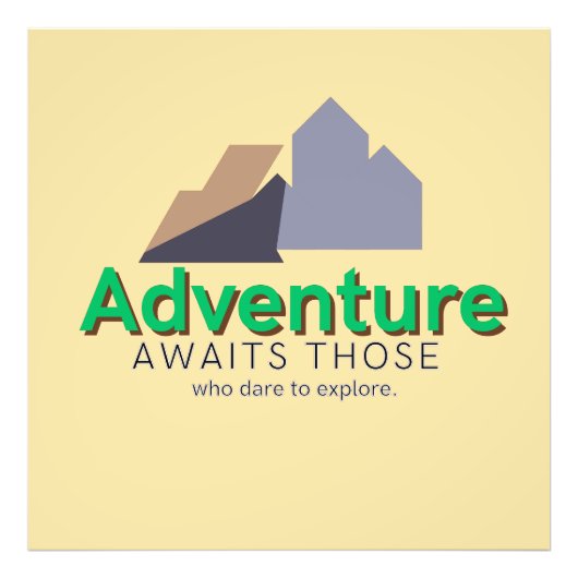 Impression Photo Explorez l'Aventure (Devant)