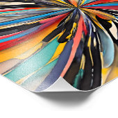 Impression Photo Explosion Abstraite vive Art moderne (Coin)