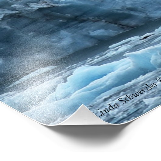 Impression Photo Explosion du glacier Hubbard ! (Coin)