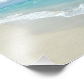 Impression Photo Extreme Relaxation Plage Vue Sable blanc (Coin)