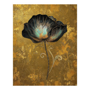 Impression Photo *~* F4 Elégant Flower Gold Vintage 14
