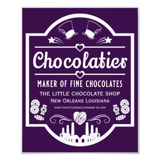 Impression Photo Fabricant de chocolatier (Devant)