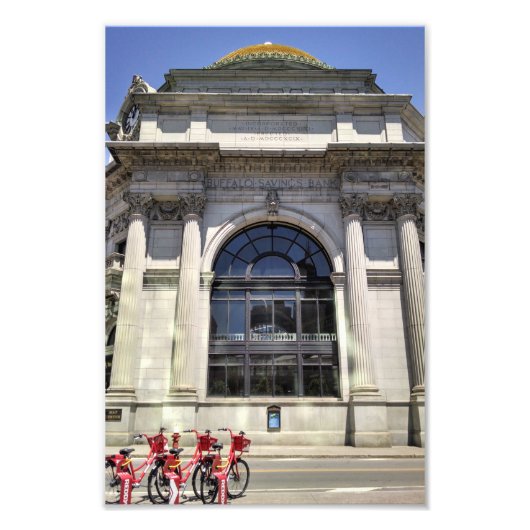 Impression Photo Façade de l'ancienne banque d'épargne de Buffalo (Devant)