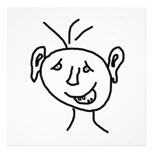 Impression Photo Face de dessin amusante