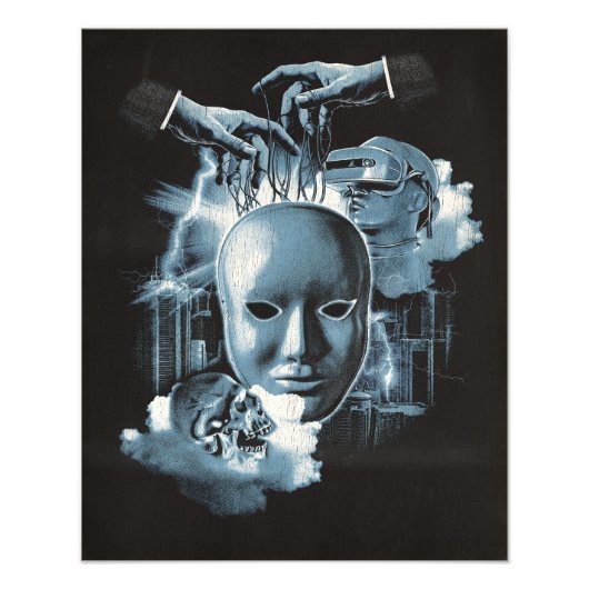 Impression Photo Faceless - Techno-Goth Streetwear Design (Devant)