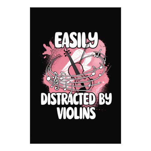 Impression Photo Facilement Distrait Par Les Violons (Devant)