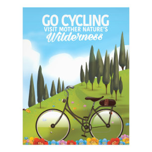 Impression Photo Faire du vélo "Visitez la nature sauvage de mère n