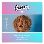 Impression Photo Faire-part de diplôme (Devant)