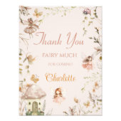 Impression Photo Fairy Champagne Cottage Boho Anniversaire Merci (Devant)