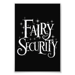 Impression Photo Fairy Security Drôle Costume d'Halloween