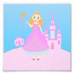 Impression Photo Fairytale Princess à Pink Birthaday