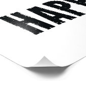 Impression Photo Faites-le se produire Inspirationnel Blanc Noir (Coin)