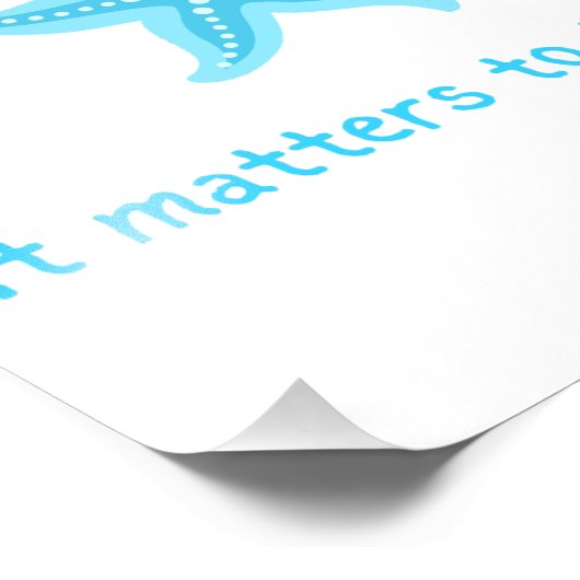 Impression Photo Faites Une Différence, Histoire De Starfish. (Coin)