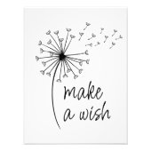 Impression Photo Faites une horloge de Dandelion. (Devant)